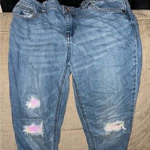 Girls sparkly skinny jeans